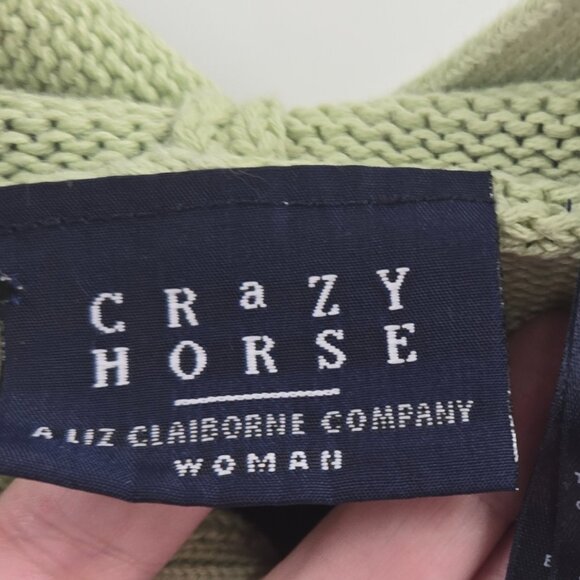 Crazy Horse A Liz Claiborne Company Pastel 100% Cotton Colorblock Cardigan 3/3x - Picture 6 of 9